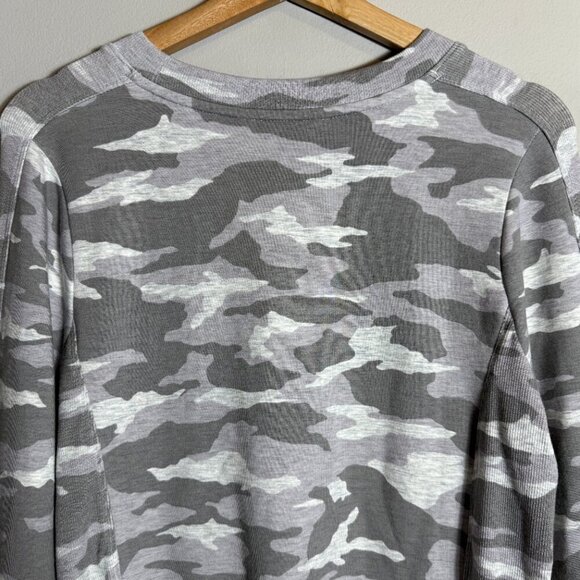 Athleta Balance Printed Mini Dress Camo French Terry Women's Medium Gray NWOT - Picture 11 of 14